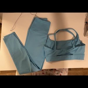 Sky blue Carbon 38 workout set!